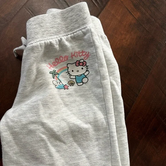 Hello Kitty Light Gray Kids Sweatpants - Picture 3 of 4